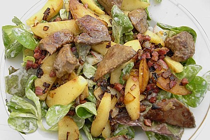 Bunter Salat mit gebratener Putenleber 2