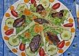 Bunter Salat mit gebratener Putenleber