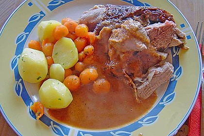 Lammschulter mit maltesischer Blutorangensauce 1