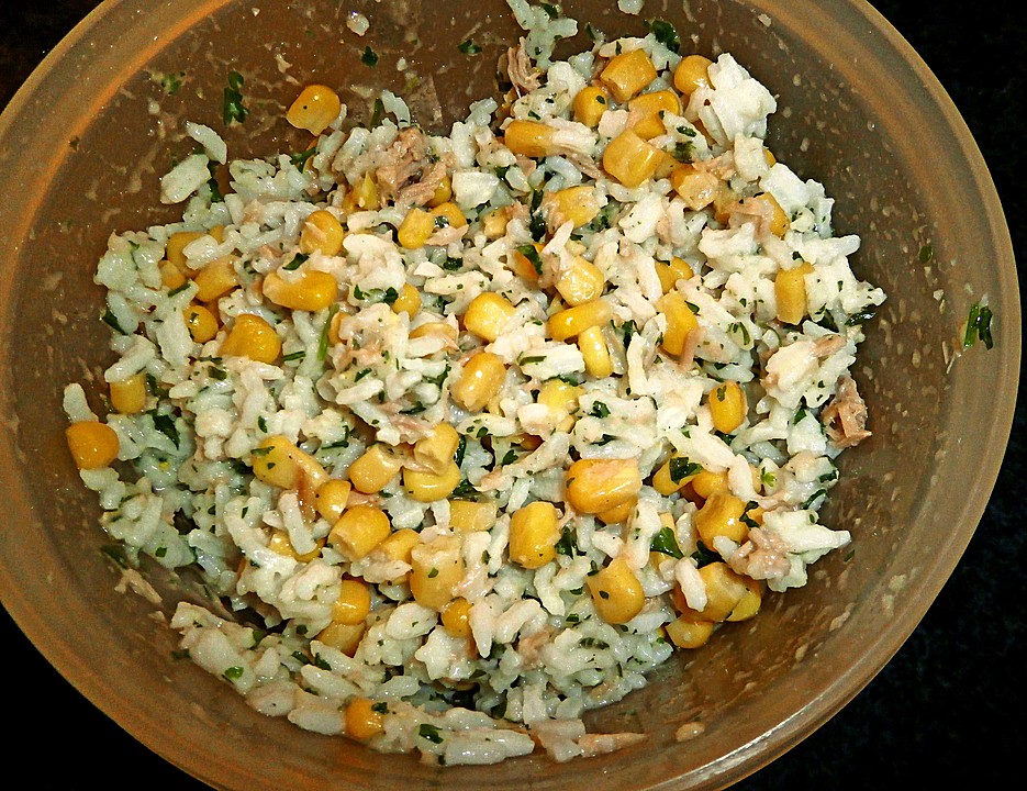 Reis - Mais - Thunfisch - Salat (Rezept mit Bild) | Chefkoch.de