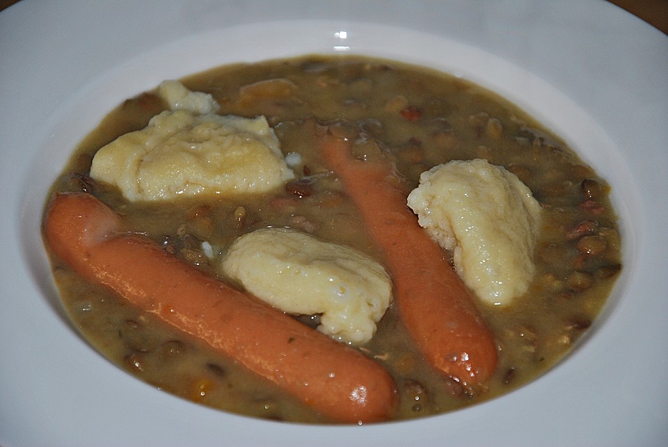 Omas fränkische Linsensuppe (Rezept mit Bild) von xxevaxx | Chefkoch.de