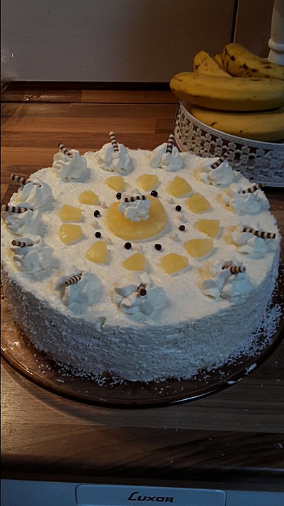 Ananas Kokos Torte Mit Wei Er Schokolade Von Manugro Chefkoch De