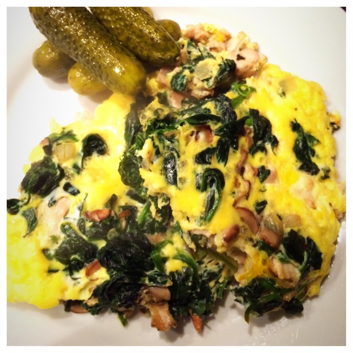 Fitness-Omelette mit Spinat und Lachs (Rezept mit Bild) | Chefkoch.de