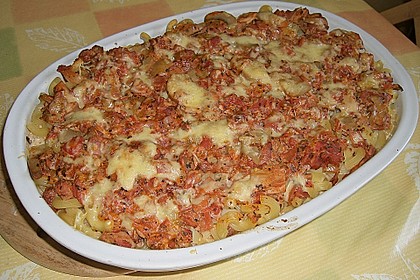 Nudelauflauf italienischer Art, scharf 7