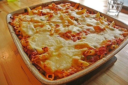 Nudelauflauf italienischer Art, scharf 3