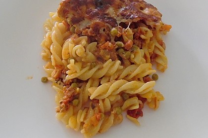 Nudelauflauf italienischer Art, scharf 10
