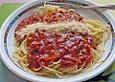 Spaghetti und Tomatensosse