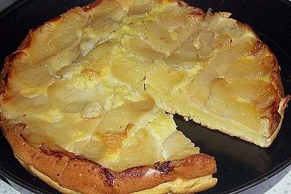 Apfelpfannkuchen mit Honigsauce 2