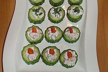 Gurken-Lachs-Häppchen 18