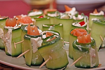 Gurken-Lachs-Häppchen 2