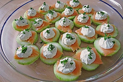 Gurken-Lachs-Häppchen 3