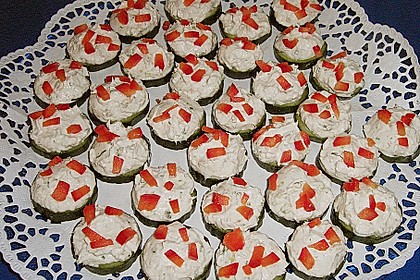 Gurken-Lachs-Häppchen 16