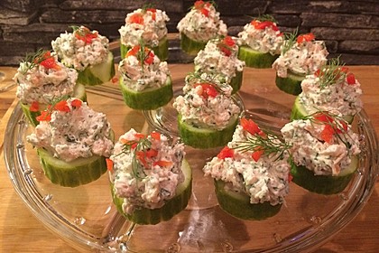 Gurken-Lachs-Häppchen 8