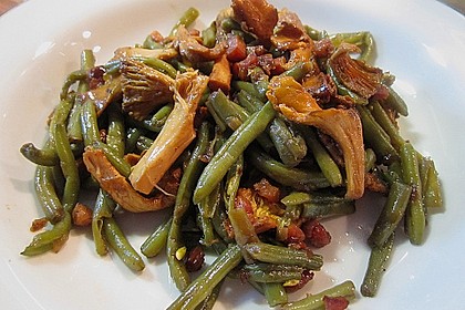 Grüner Bohnen-Pfifferling-Salat 1