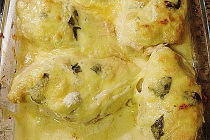 Hähnchenfilets mit Käsehaube 6