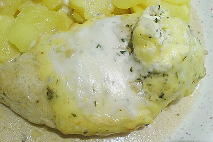 Hähnchenfilets mit Käsehaube 13