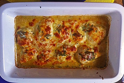 Hähnchenfilets mit Käsehaube 10