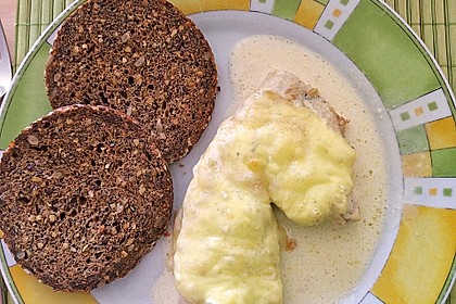 Hähnchenfilets mit Käsehaube 3