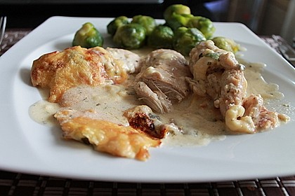 Hähnchenfilets mit Käsehaube 1