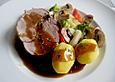 Wildschweinbraten in Burgundersauce