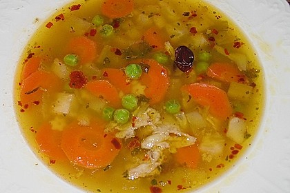 Scharfe Hühnersuppe 7