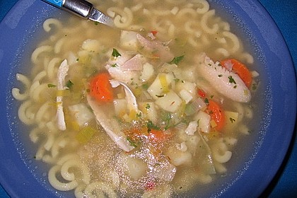 Scharfe Hühnersuppe 9