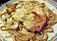 Schweinekoteletts mit Pilzsauce