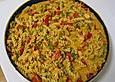 Paprikanudeln mit Lachs