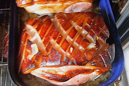 Schweinekrustenbraten in Zwiebel - Bier - Sauce 15