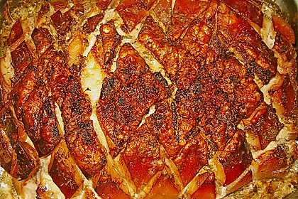 Schweinekrustenbraten in Zwiebel - Bier - Sauce 10