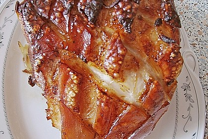 Schweinekrustenbraten in Zwiebel - Bier - Sauce 13