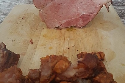 Schweinekrustenbraten in Zwiebel - Bier - Sauce 1