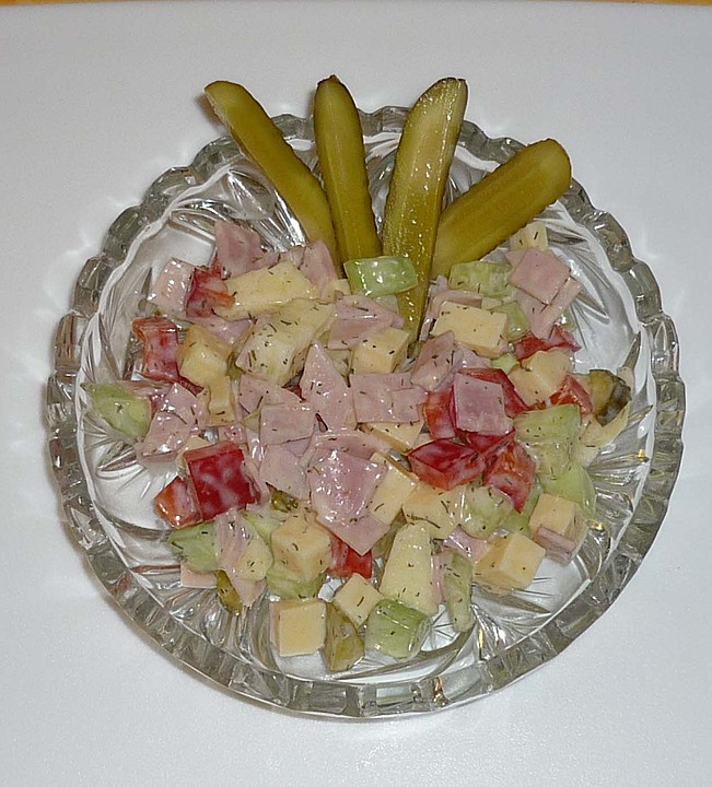 Bunter Käse - Schinken - Salat (Rezept mit Bild) | Chefkoch.de