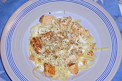 Bandnudel an Lachs 2
