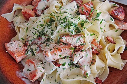 Bandnudel an Lachs 4