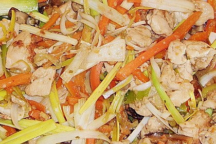 Ingwerh&auml;hnchen aus dem Wok