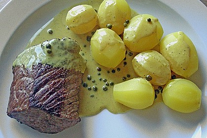 Rumpsteak in Orangen - Pfeffer - Sauce 1