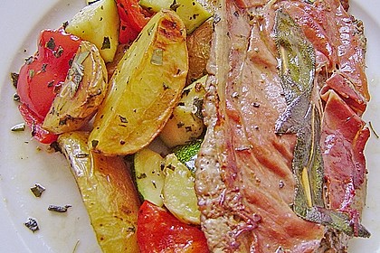 Kalbsschnitzel mit Schinken und Salbei 12