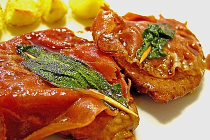 Kalbsschnitzel mit Schinken und Salbei 14