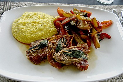 Kalbsschnitzel mit Schinken und Salbei 15