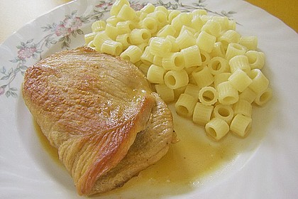 Kalbsschnitzel mit Schinken und Salbei 16