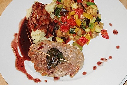 Kalbsschnitzel mit Schinken und Salbei 6