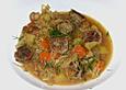 Sauerkrauttopf mit Pilzen