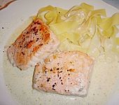 Albertos Lachsfilet mit Asti Spumante (Bild)