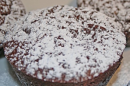 Schokoladen - Muffins mit Frischk&auml;se - F&uuml;llung 4