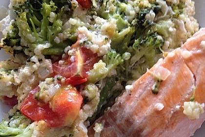 Brokkoli - Hirse mit Feta / Schafskäse 11