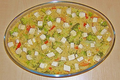 Brokkoli - Hirse mit Feta / Schafskäse 15