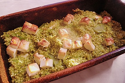 Brokkoli - Hirse mit Feta / Schafskäse 6