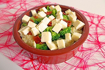 Brokkoli - Hirse mit Feta / Schafskäse 4