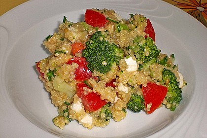 Brokkoli - Hirse mit Feta / Schafskäse 1